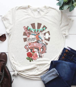 Vintage Cream Cowboy Ranch Women's T-Shirt