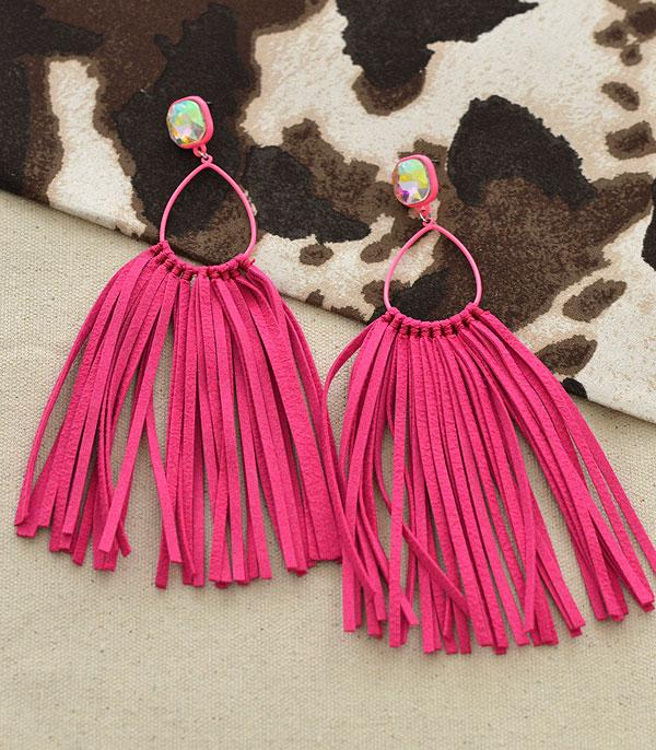 Pink Beaded Drop Earrings - Lovisa