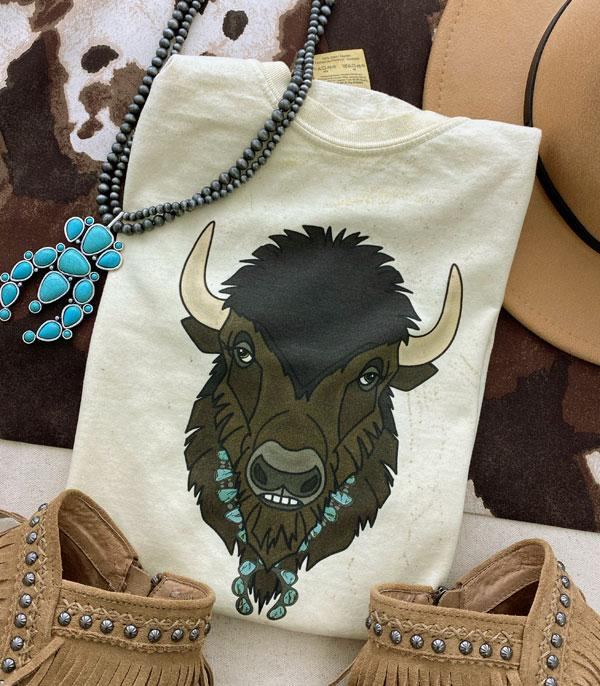 Turquoise Buffalo Western Women's T-Shirt