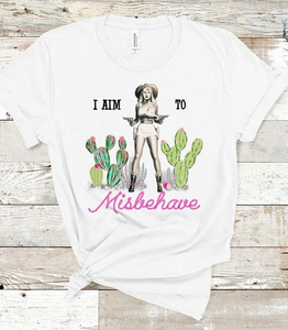 I Aim To Misbehave Short Sleeve T-Shirt
