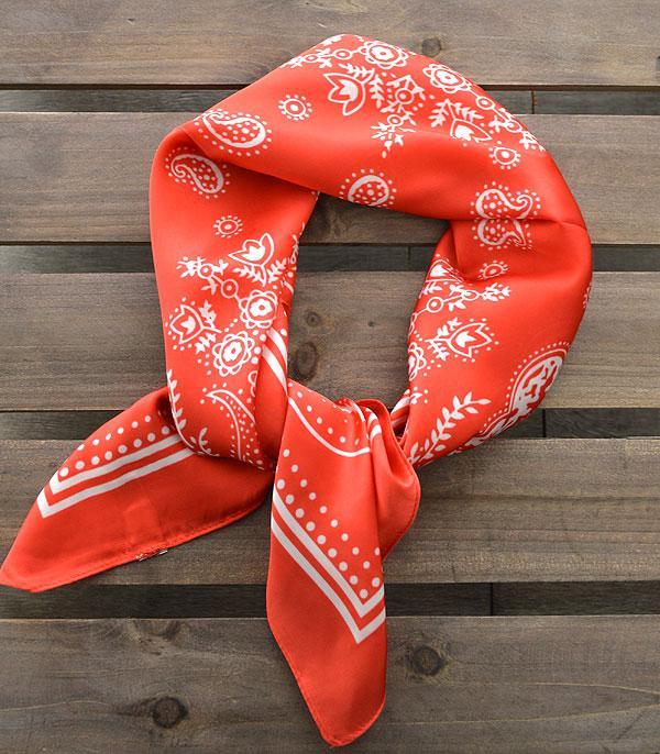 Red Paisley Scarf