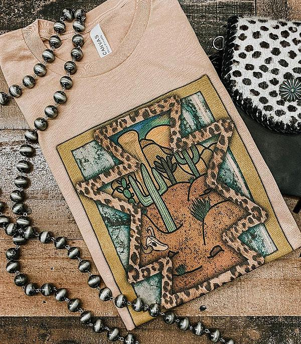 Leopard Aztec Cactus Women's T-Shirt