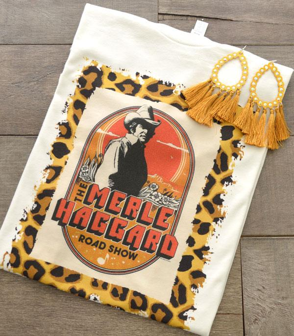 Cheetah Vintage Merle Haggard Short Sleeve Women's T-Shirt