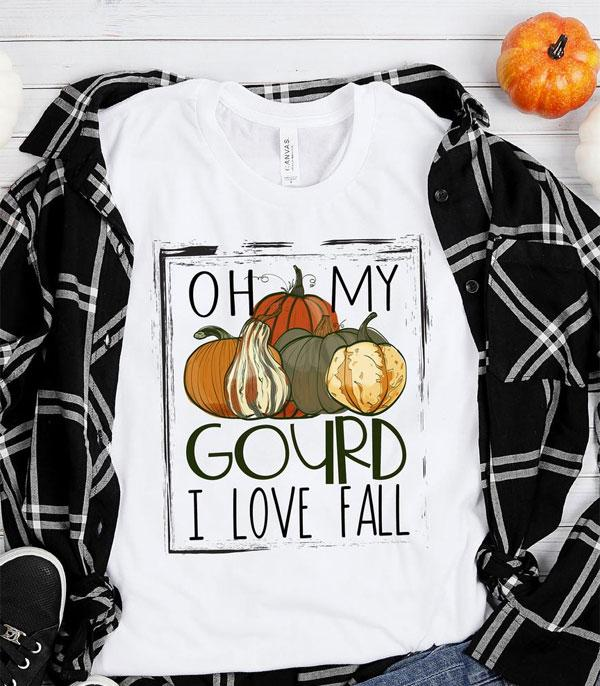 Natural Oh My Goyrd I Love Fall Women's T-Shirt