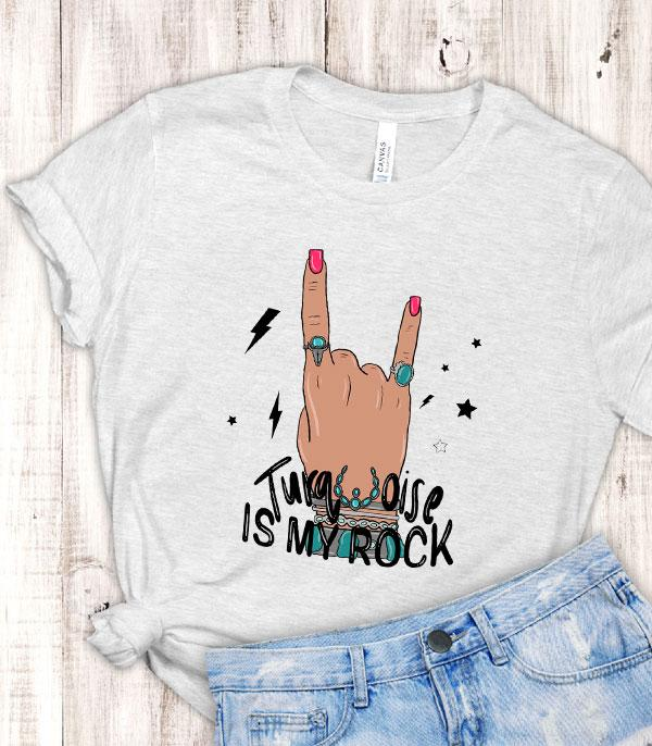 Turquoise Is My Rock Short Sleeve T-Shirt