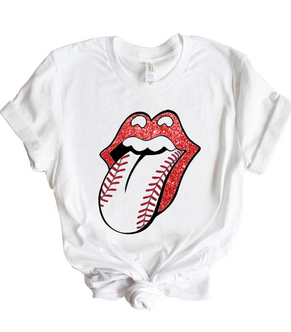 Baseball Lips T-Shirt