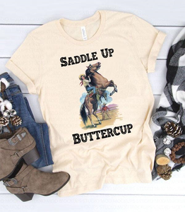 Cream Saddle Up Buttercup T-Shirt
