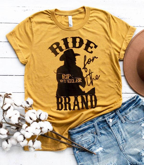 Mustard Yellowstone Ride For The Brand Short Sleeve T-Shirt